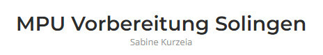 Sabine Kurzeia - MPU Beratung Logo