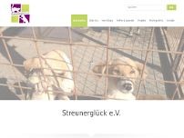 Streunerglück e.V. website screenshot