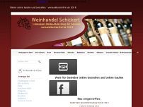 Weinhandel Schickert website screenshot
