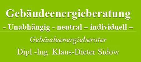 Dipl.-Ing. Klaus-Dieter Sidow Gebäudeenergieberater Logo