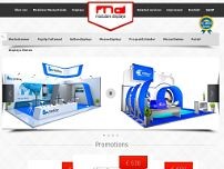 Modulare Displays website screenshot