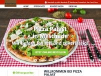 Pizza Palast website screenshot