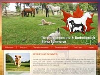 Tierphysiotherapie und Tierheilpraxis Silvia Schmerse website screenshot