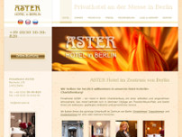 Hotel Aster website screenshot