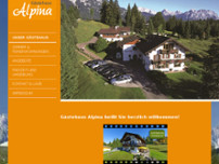 Gästehaus Alpina website screenshot