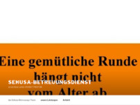 Sehusa Betreuungsdienst website screenshot