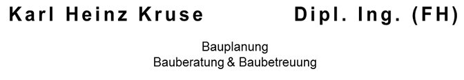 Karl-Heinz Kruse Bauplanung Logo