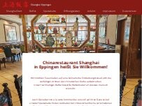 Website Screenshot China-Restaurant Shanghai