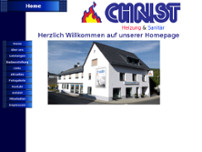 Christ GmbH & Co. Heizung-Sanitär KG website screenshot