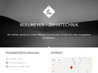 Zahntechnik Frank Nullmeyer website screenshot