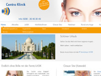 Centro Klinik GmbH website screenshot