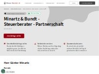 Website Screenshot Minartz und Bundt Partnerschaft - Steuerberater