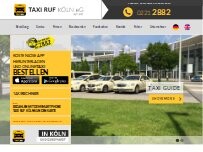 Website Screenshot Taxi Ruf Koeln