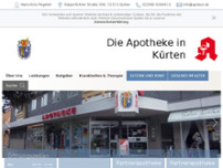 Die Apotheke in Kürten, Hans-Arno Regelein e.K. website screenshot