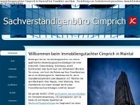Sachverständigenbüro Cimprich website screenshot