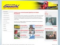 Göschl Int. Transporte + Logistik GmbH website screenshot