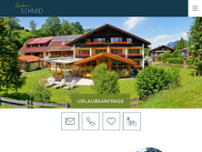 Hotel - Landhaus Schmid website screenshot