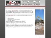 Screenshot for www.baggerbaecker.de