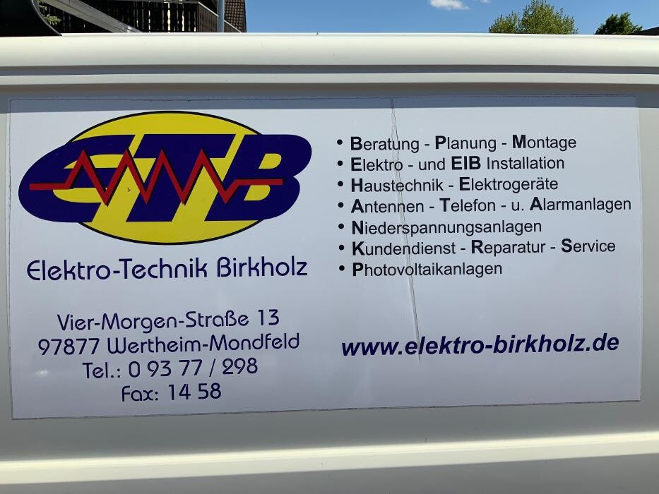 Bilder ETB Elektro-Technik Birkholz Inh. Matteo Döhner