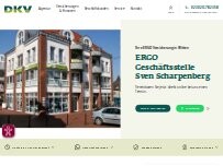 Website Screenshot ERGO Versicherung / DKV Sven Scharpenberg
