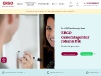Website Screenshot ERGO Versicherung Johann Dik