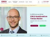 Website Screenshot ERGO Versicherung Tobias Müller