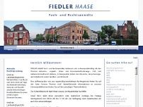 FIEDLER HAASE Rechtsanwälte website screenshot