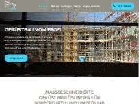 Website Screenshot Gerüstbau Klein