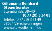 Reinhard Köllemann Steuerberater Logo