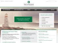 Grüner Fisher Investments GmbH website screenshot