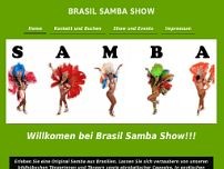 Brasil Samba Show Tanzshow website screenshot