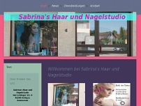 Sabrina's Haar und Nagelstudio website screenshot