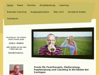 Beratungspraxis Kirchheim Paarberatung, Eheberatung, Einzelcoaching, Businesscoaching website screenshot