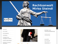 Rechtsanwalt Mirko Steindl website screenshot