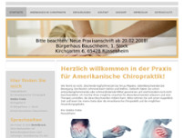 Heilpraktikerin für Amerikanische Chiropraktik Wiebke Friebe website screenshot