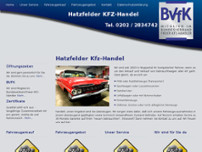 Hatzfelder Kfz-Handel website screenshot