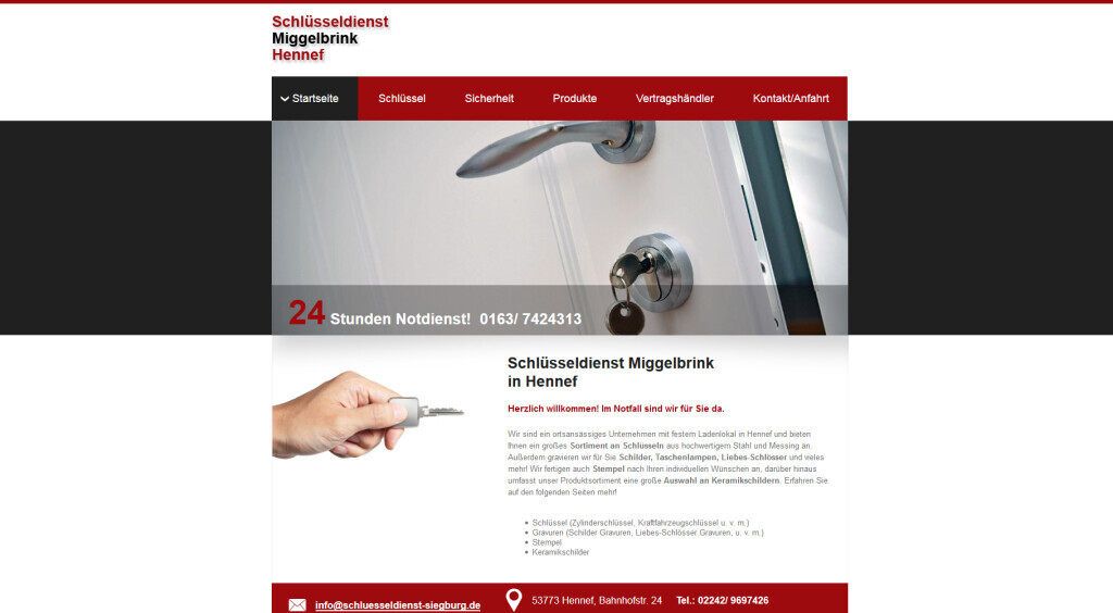 Bilder Schlüsseldienst Miggelbrink in Hennef, Siegburg und Umgebung