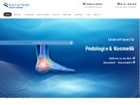 Website Screenshot Podologische Praxis Pauline Sawczuk