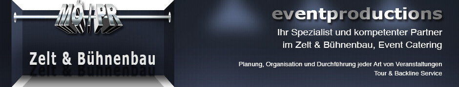 Zelt & Bühnenbau Oranienbaum, MÖ/PR Eventservice Logo