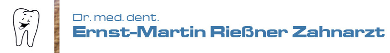 Dr. med. dent. Ernst-Martin Rießner Zahnarzt       Logo