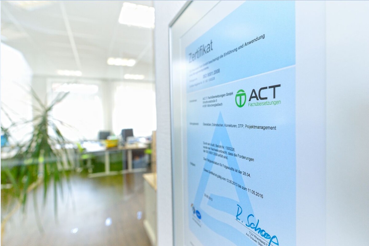 Bilder A.C.T. Fachübersetzungen GmbH