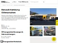 Website Screenshot Renault Hamburg Othmarschen - RRG