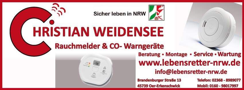 Rauchmelder & CO-Warngeräte Christian Weidensee Logo