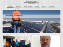 Vertrauen in Afrika website screenshot