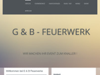 G & B Feuerwerke website screenshot
