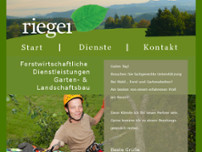 Rieger Forstwirtschaftliche Dienstleistungen website screenshot