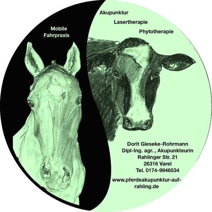 Pferdeakupunktur auf Rahling Dorit Gieseke-Rohrmann Logo