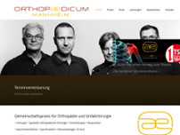 Orthopaedicum Mannheim website screenshot