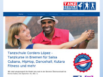 Tanzschule Cordero López GbR website screenshot