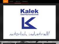 Kalek Oberflächentechnik GmbH & Co.KG website screenshot